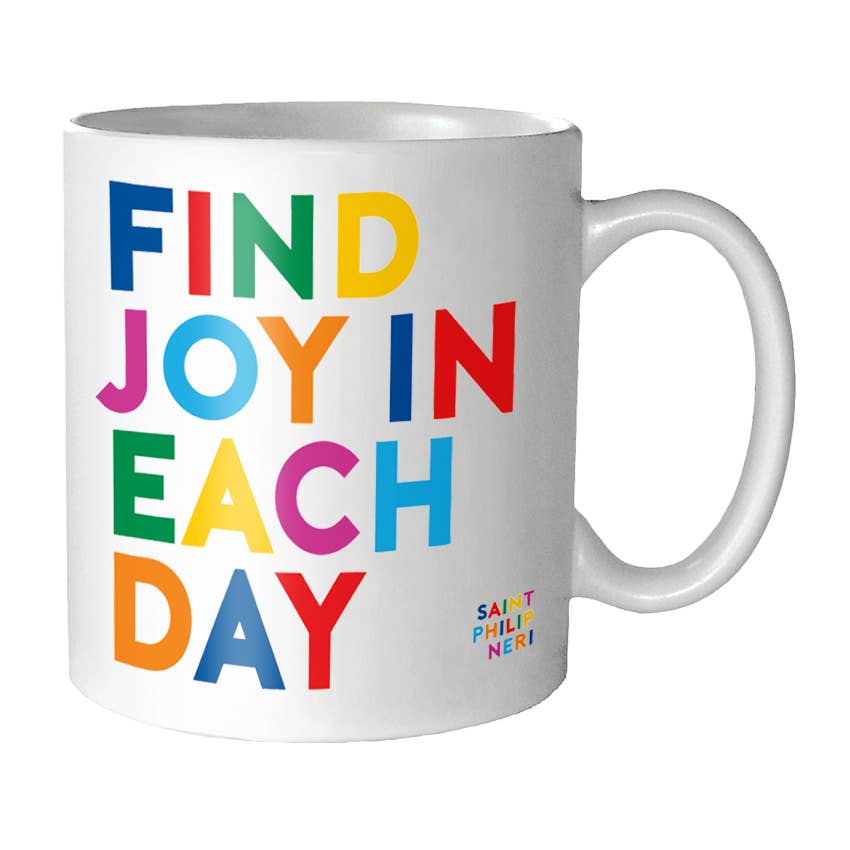 "find joy" mug
