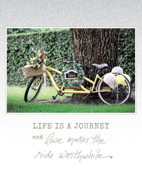 Journey Built for Two Wedding Card