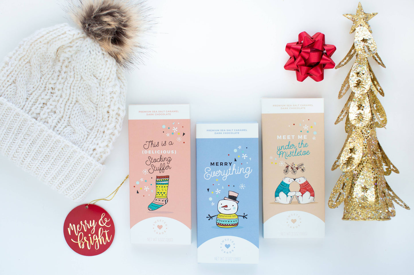 Stocking Stuffer Chocolate Bar + Greeting Card in one!