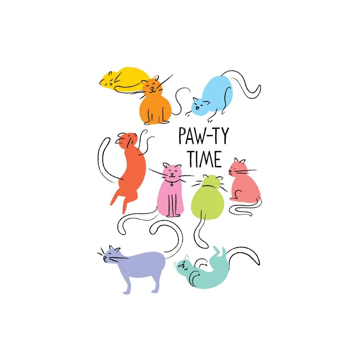 Paw-Ty Time Birthday Greeting Card