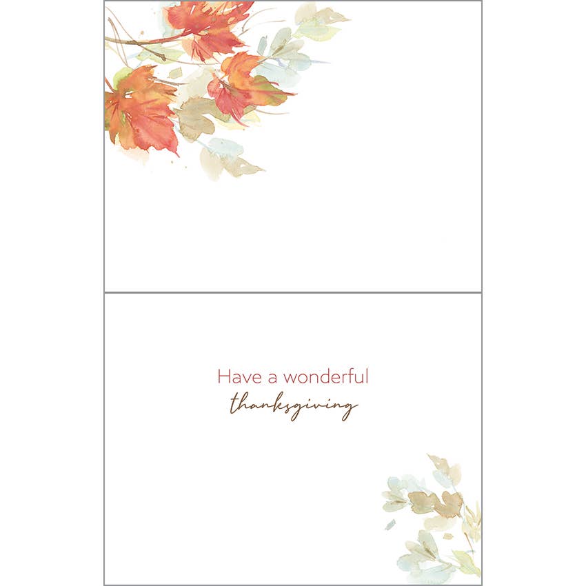 Fall Leaves Thanksgiving Packaged Cards