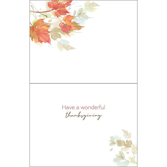 Fall Leaves Thanksgiving Packaged Cards