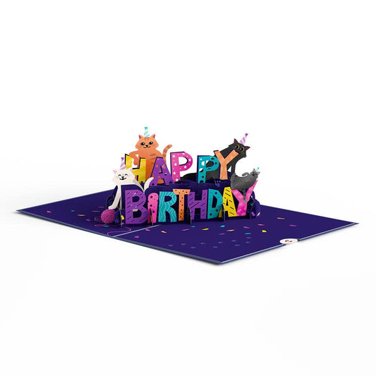 Happy Birthday Cats 5''x7'' Card, Birthday Cards