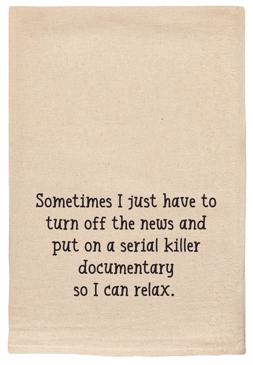 Serial Killer Documentary funny tea towel