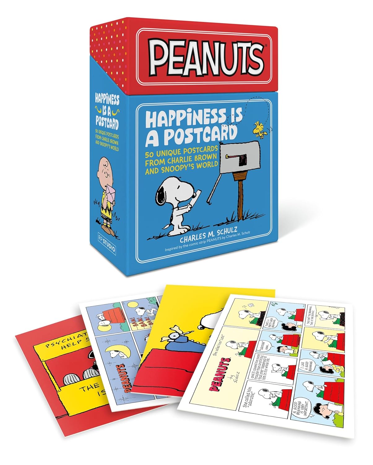 Happiness Is a Postcard: 50 Unique Postcards from Charlie Brown and Snoopy’s World