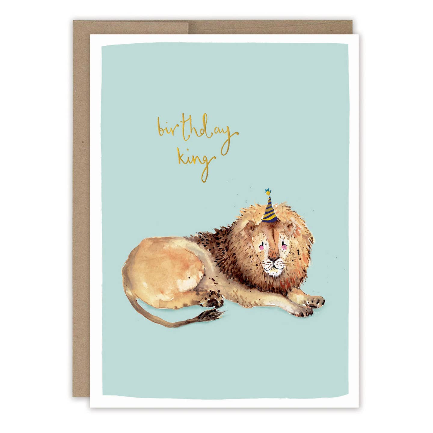 Birthday King Lion Card