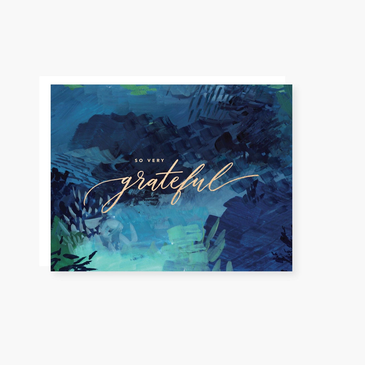 Grateful seas Thank You Card: Single
