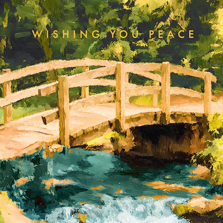 Footbridge Sympathy Greeting Card 4.5 X 6.25"