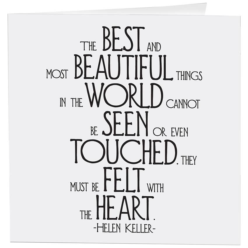 "most beautiful things" card