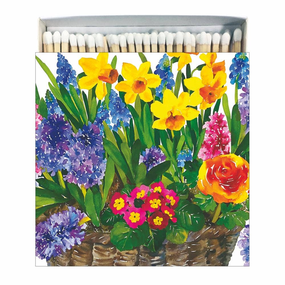 MATCHES IN SQUARE BOX-SPRING BASKET