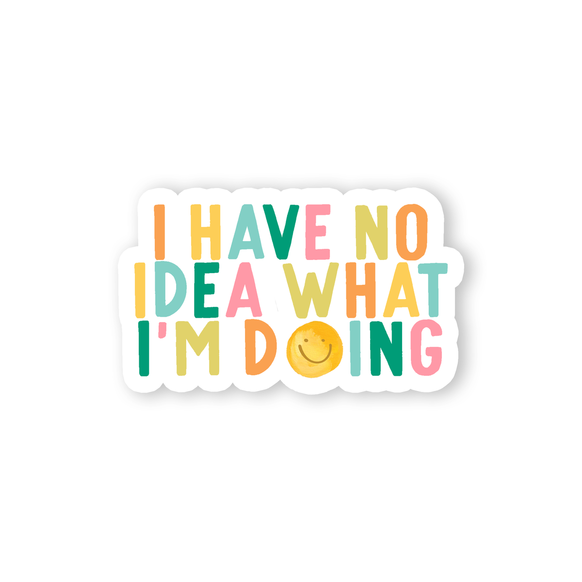 No Idea Smiley Vinyl Sticker | Funny Sticker