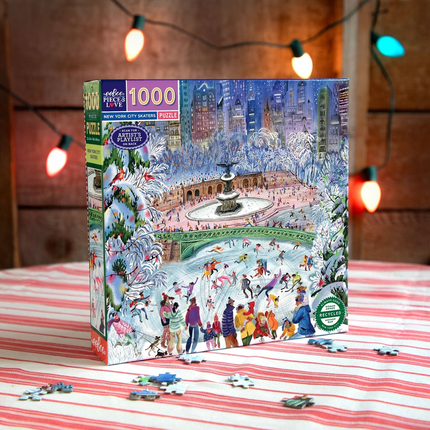 New York City Ice Skaters 1000 Piece Puzzle