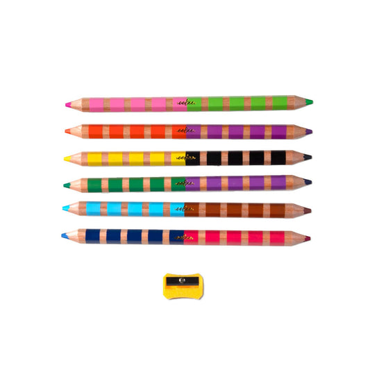 Little Farm 6 Jumbo Double Pencils