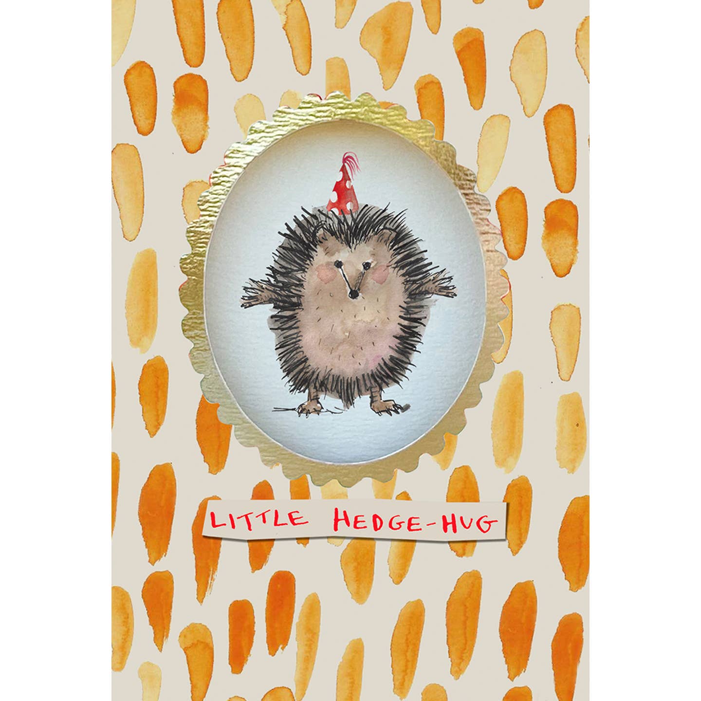 Friendship Hedge Hug Diecut Greeting Card Poet & Pianter