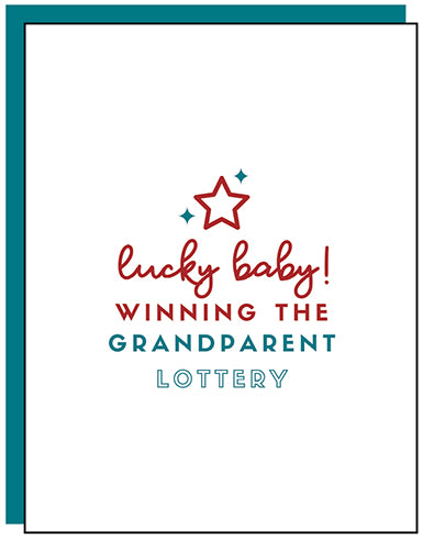 GRANDPARENT LOTTERY Greeting Card