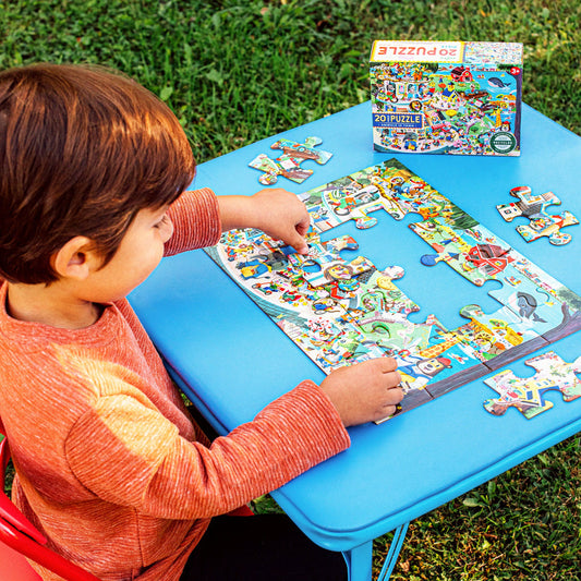 Animals in Town 20 Piece Puzzle