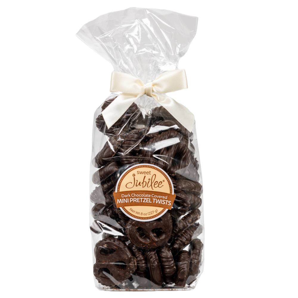 Dark Chocolate Covered Mini Pretzel Twists