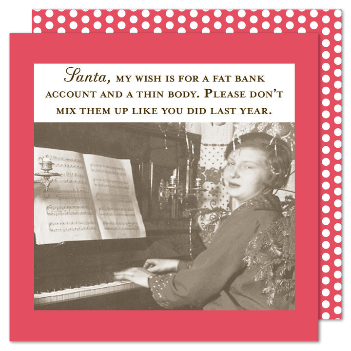 Fat Bank Account Holiday Napkin