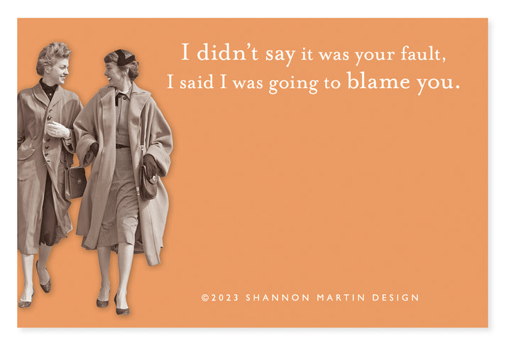 Blame You Sticky Note
