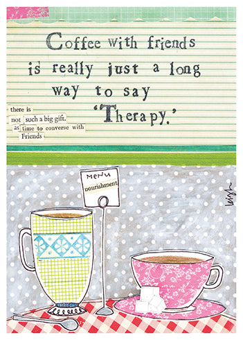 COFFEE Blank Greeting Card