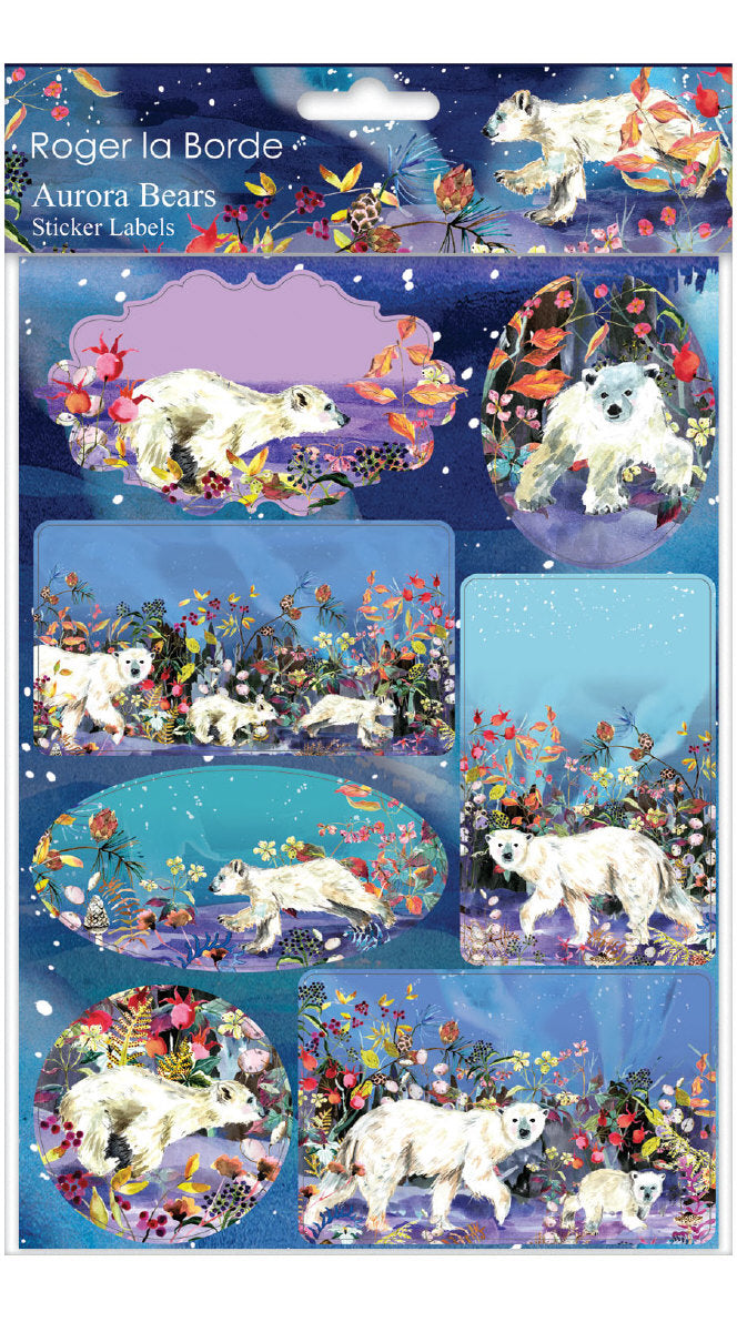 Aurora Bears Sticker Label Sheets