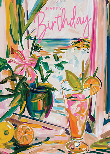 BAHAMAS COCKTAIL greeting card