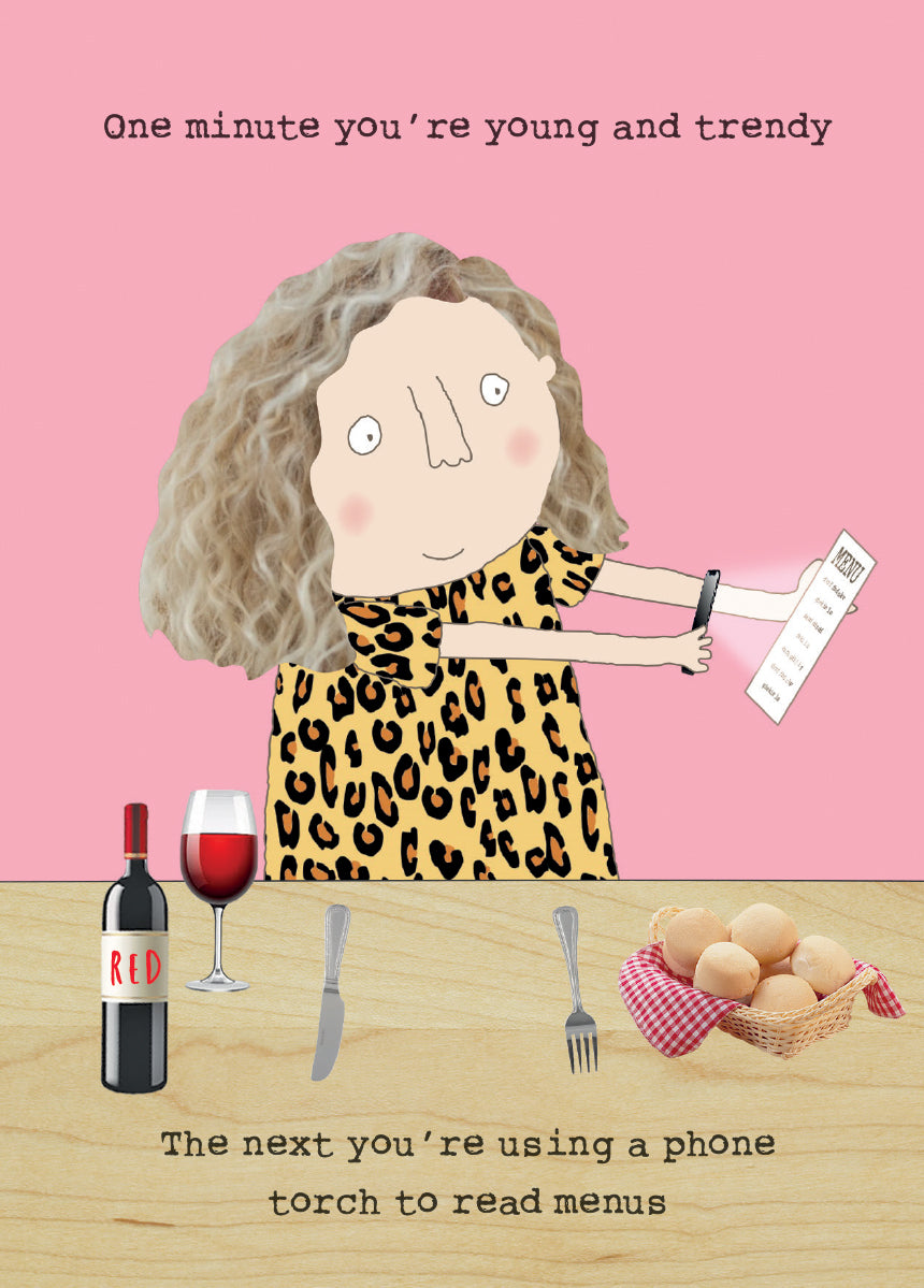 READ MENUS Greeting Cards