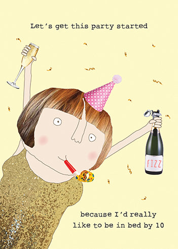 PARTY STARTED Greeting Card