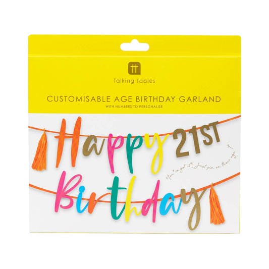 Customizable Age Birthday Garland