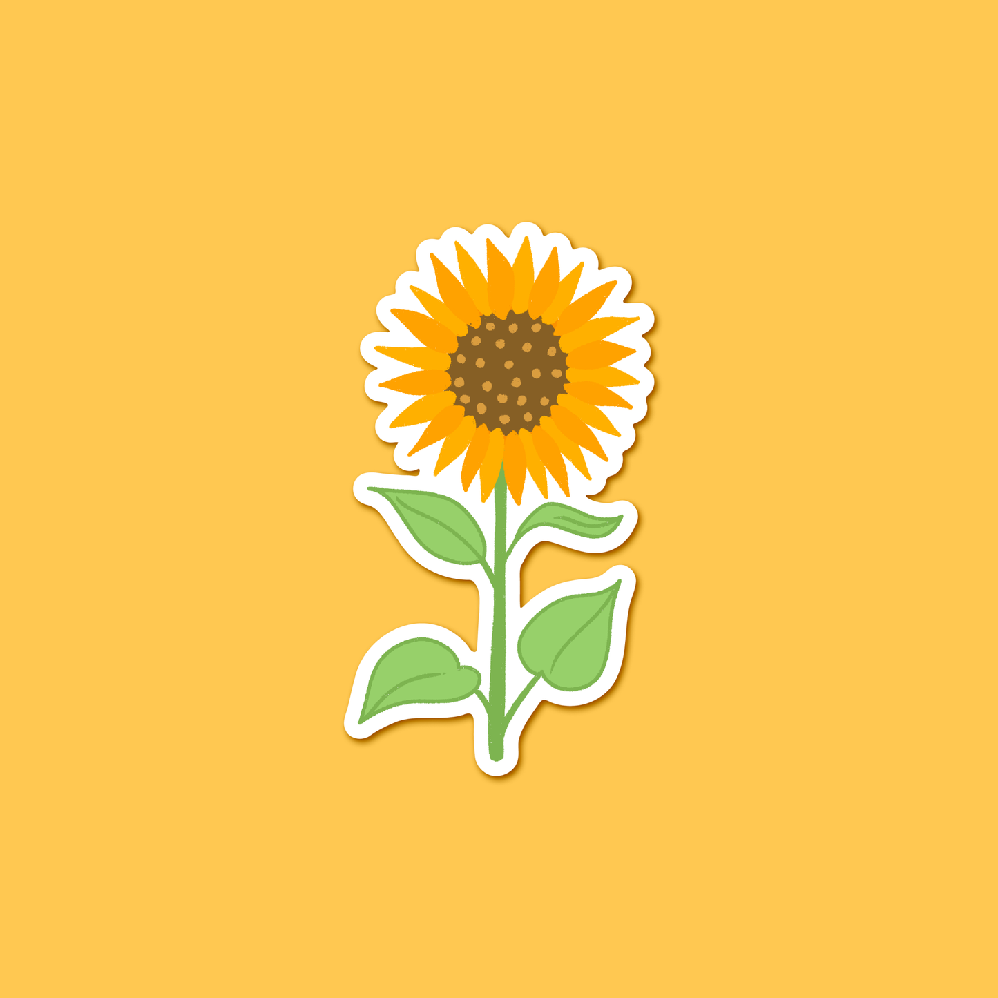 Single Sunflower – Floral Sticker