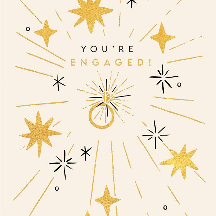 Engagement Greeting Card 4.5 X 6.25