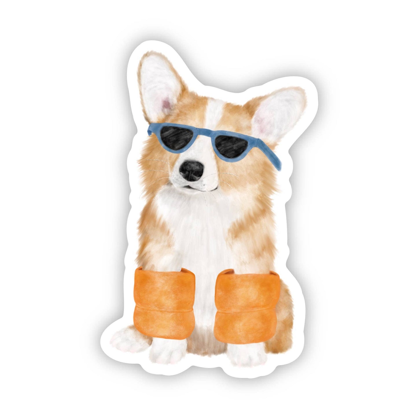 Summer Corgi Sticker