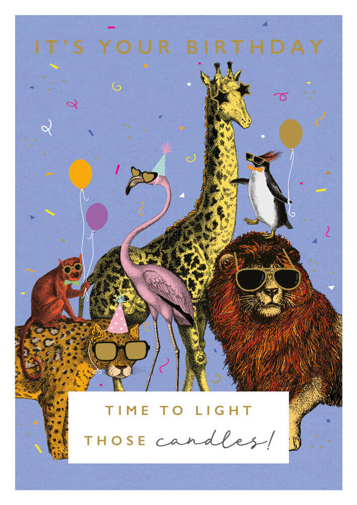 Party Animals Birthday Card