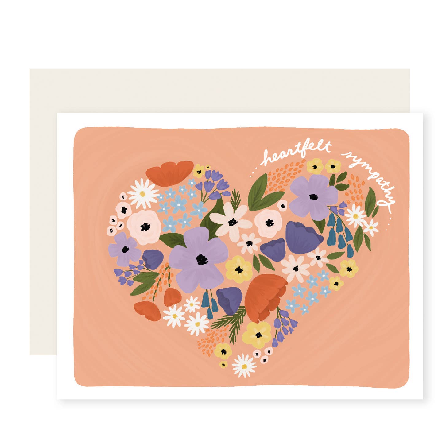 Floral Heartfelt Sympathy Card