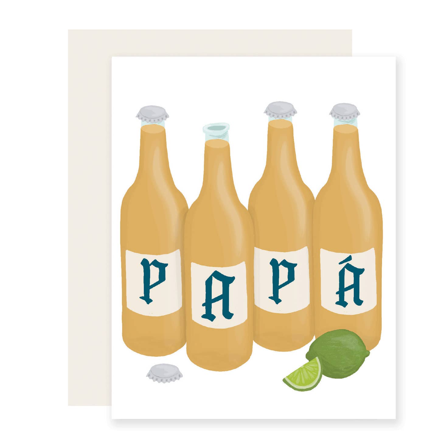Papa Beers - Spanish Greeting Card