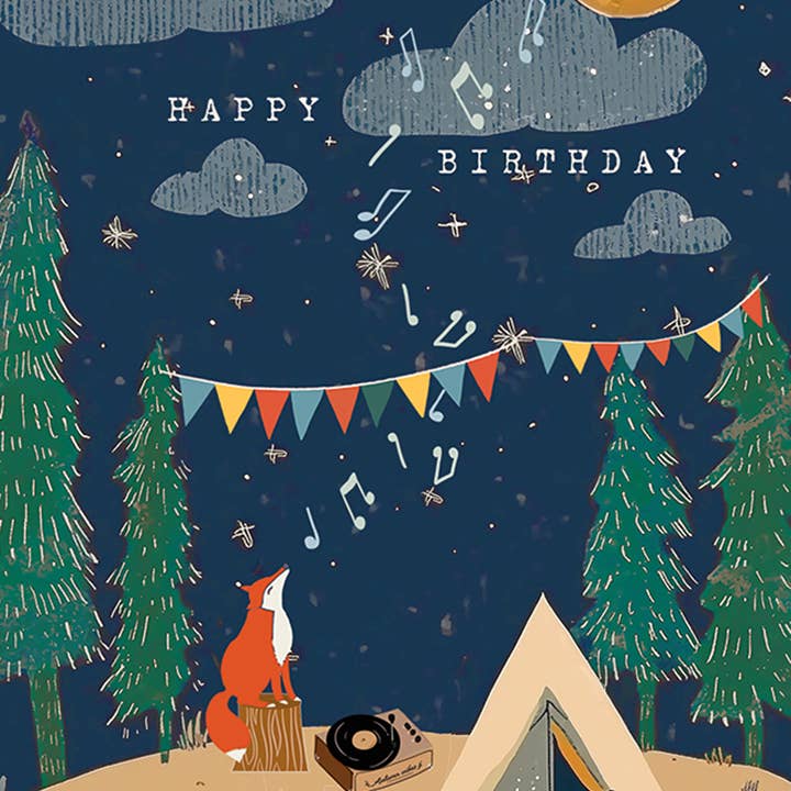 At the Campsite Birthday Greeting Card