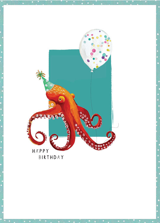 Octopus Birthday Card