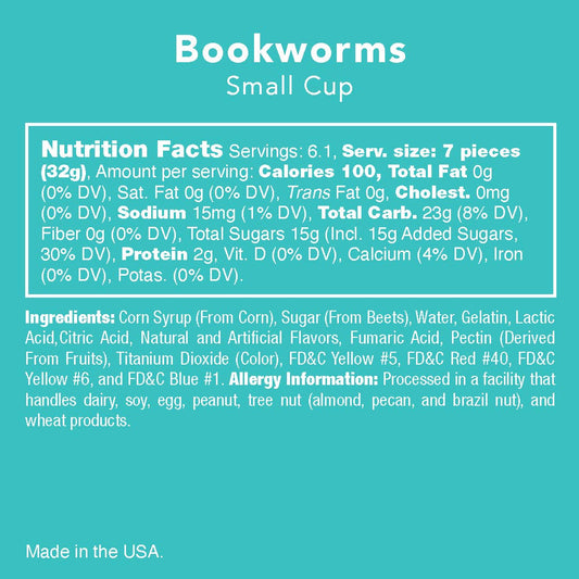 Bookworms: Mini Candy Gummy Worms
