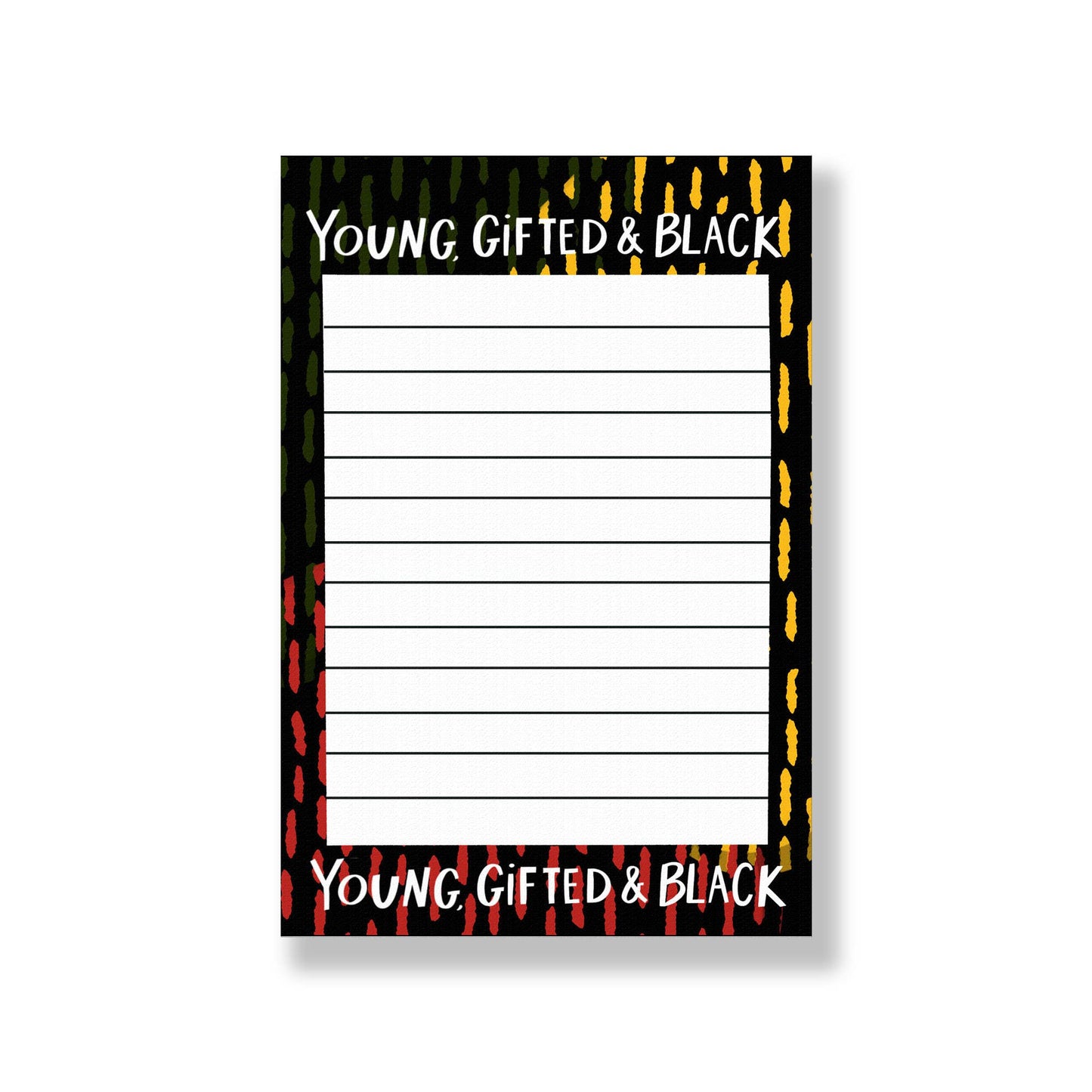 Young Gifted Black Lined Notepad