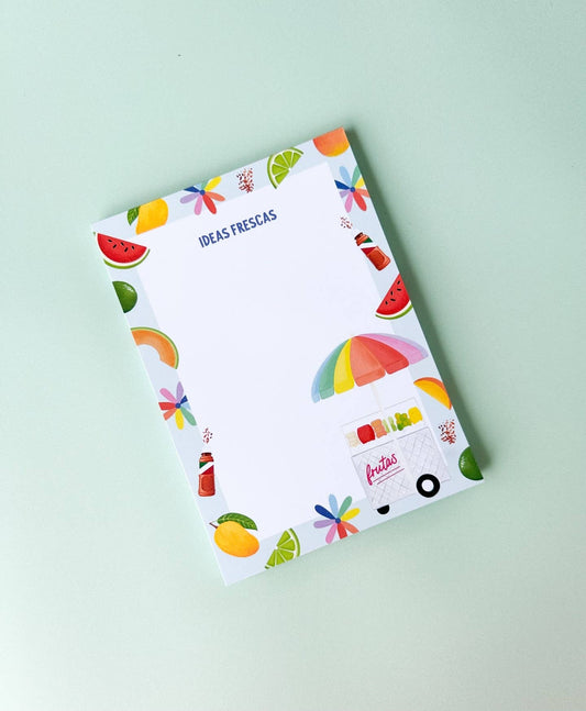 Ideas Frescas Notepad | Spanish Notepad | Summer Deskpad