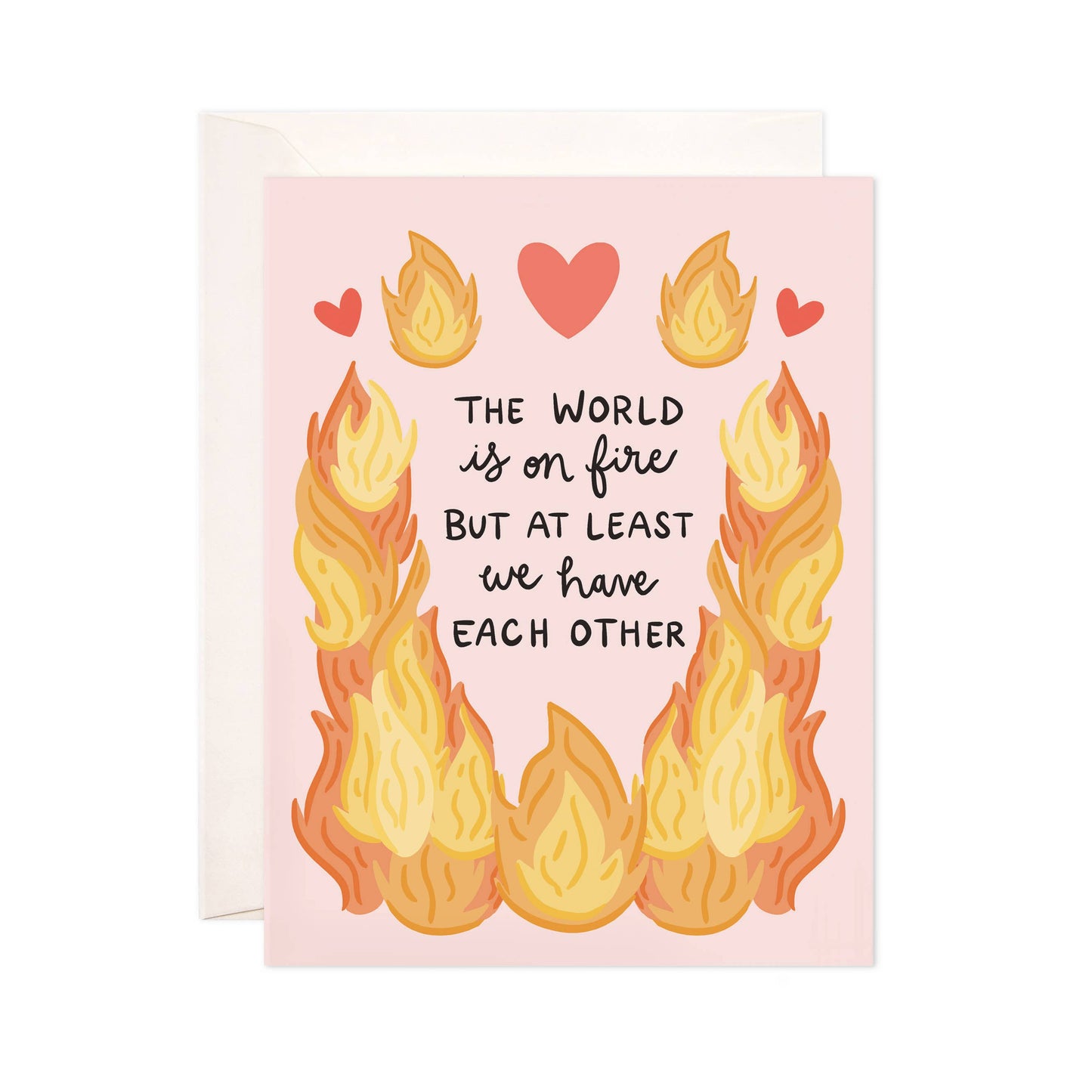 World on Fire Greeting Card