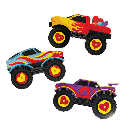 Monster Trucks Action Movers Valentines