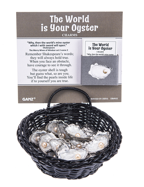 The World is your Oyster Mini Charm (individually priced)