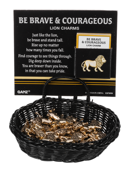 Be Brave and Courageous Lion Charm (individually priced)