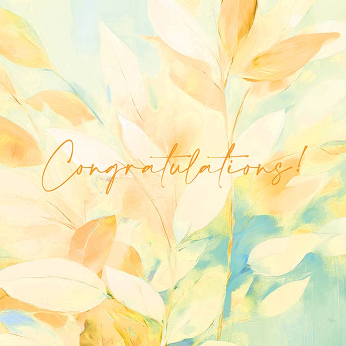 Bay Laurel Wedding Greeting Card
