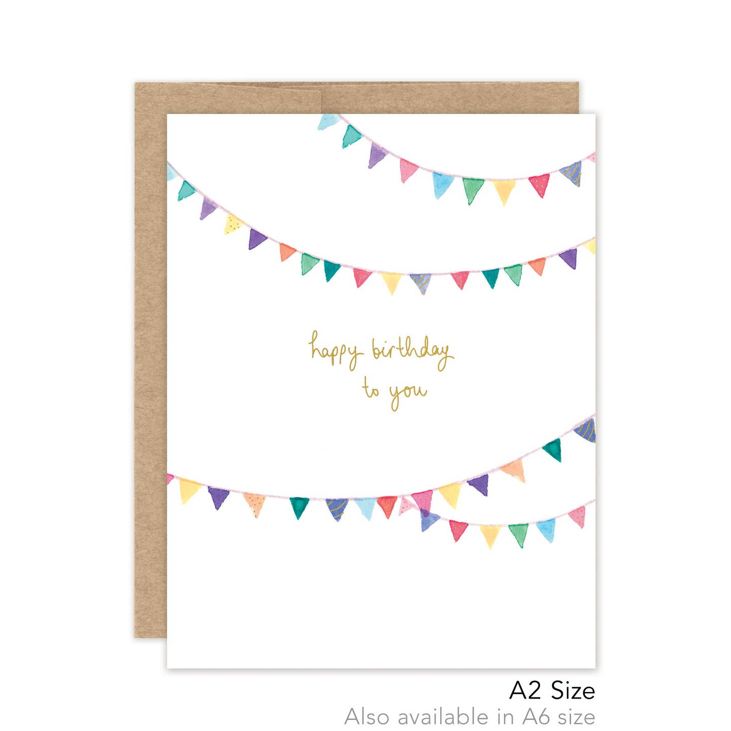 Birthday Banner - Luxe A2 Card