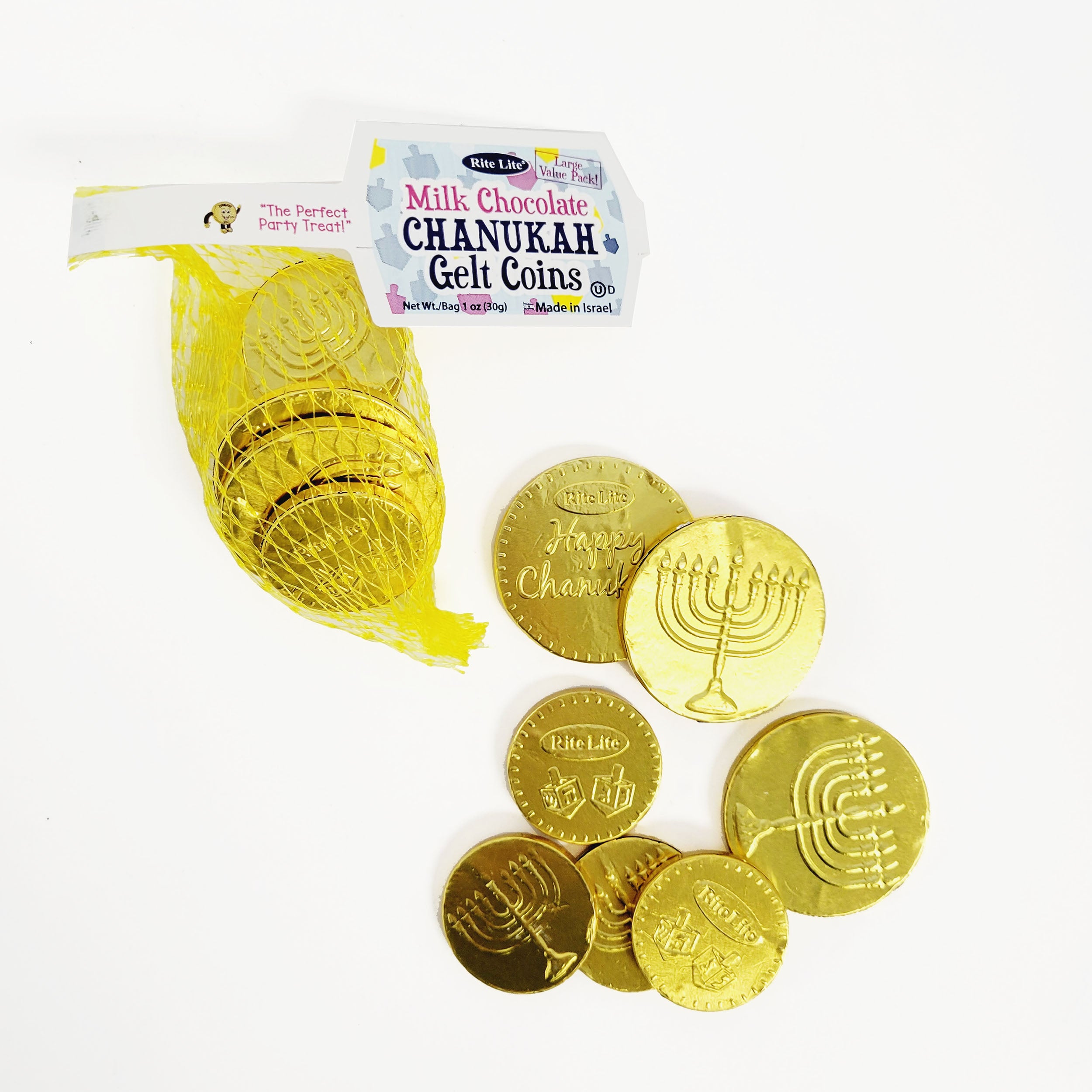 Milk Chocolate Gelt Paper Fiesta