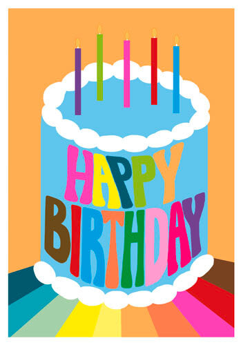 Cake Birthday Greeting Card