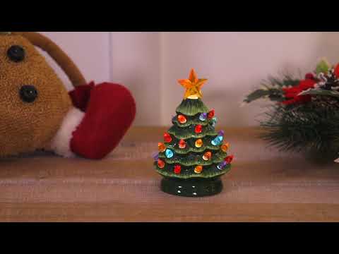 Led Color Changing Mini Ceramic Tree