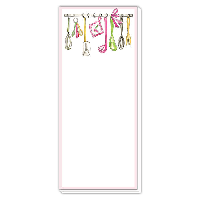 Hanging Kitchen Utensils Skinny Notepad